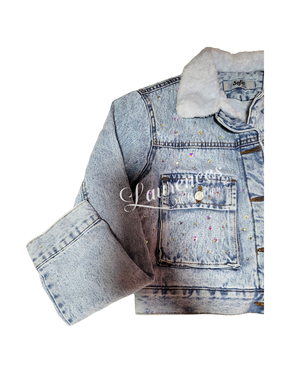 Casaca Jeans Peluche Hello Kitty