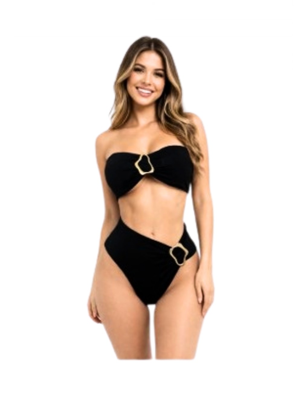 Bikini Straple Negro - Modelo Ivonny