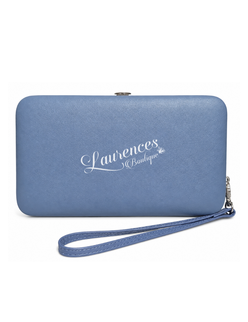 Billetera Cuadros Celeste Pastel