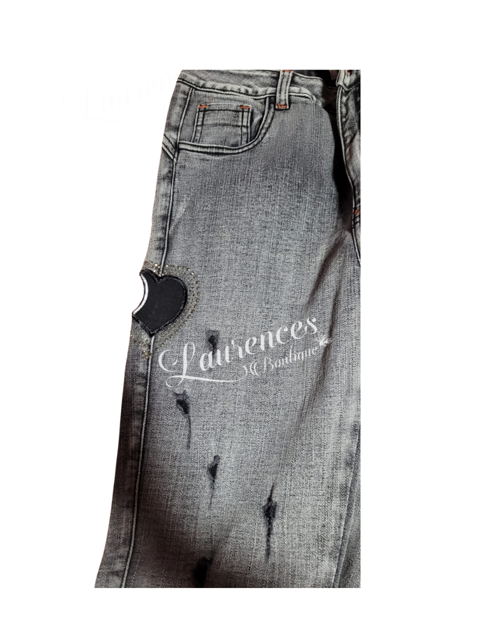 Pantalón Jeans diseño de Corazón