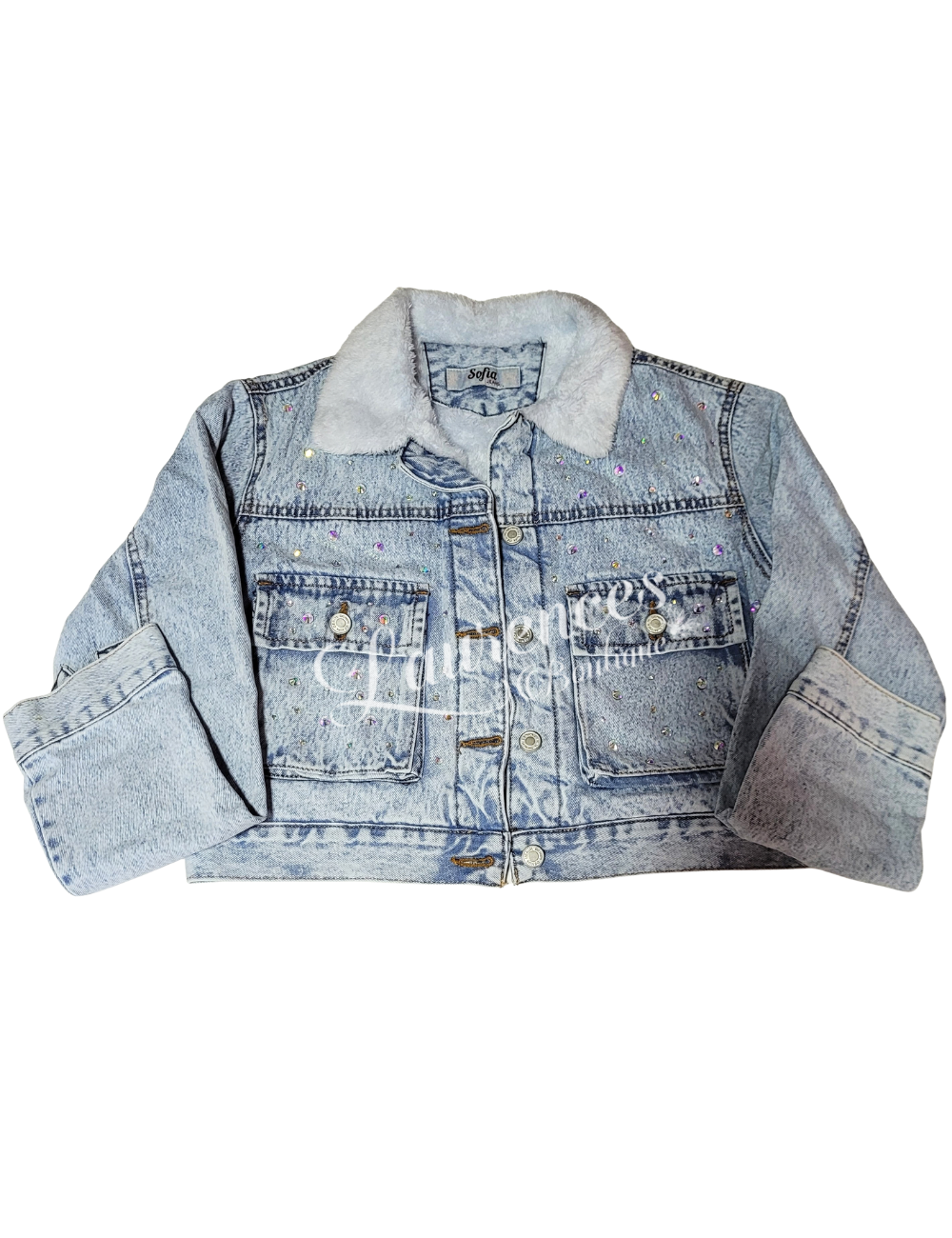 Casaca Jeans Peluche Hello Kitty
