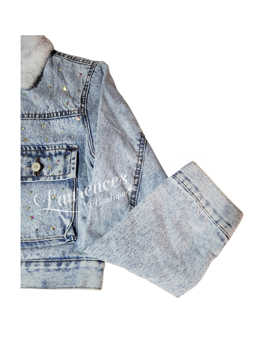 Casaca Jeans Peluche Hello Kitty
