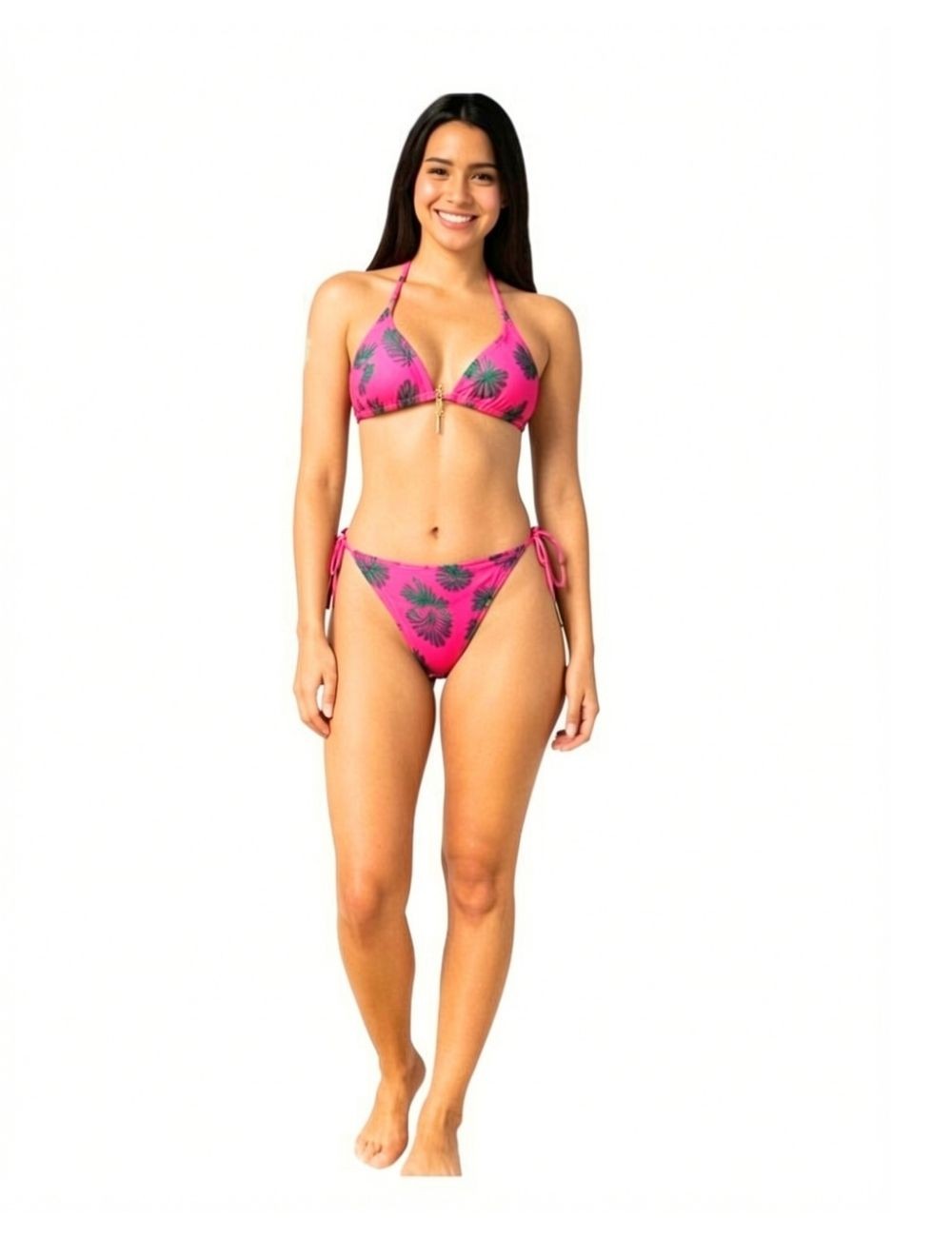 Bikini Floreado Fucsia